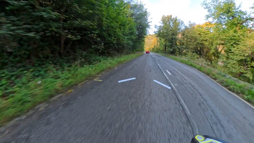 An example of a PRIME road marking which has been installed in Derbyshire